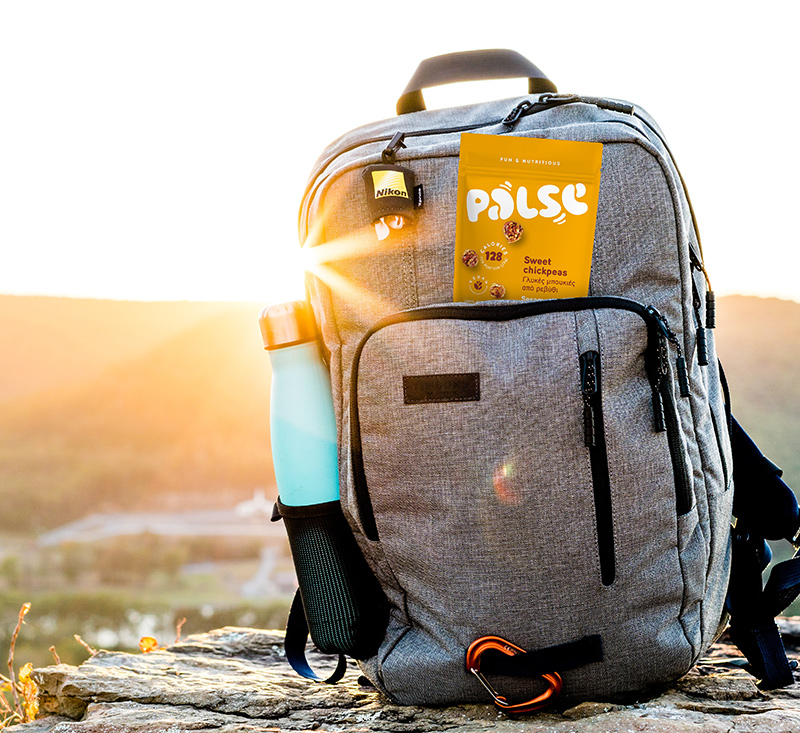 Tσάντα πλάτης και συσκευασία palse